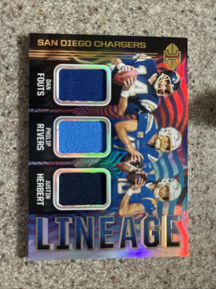 2020 帕尼尼幻想传承贾斯汀·赫伯特、菲利普·里弗斯丹·福茨 #L5 RC MEM — 第 1/2 张图片