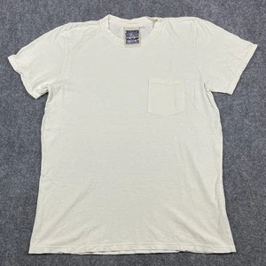 Jungmaven Pocket T-Shirt Mens Large White SS Casual Hemp Cotton Made in USA Crew - Picture 1 of 8