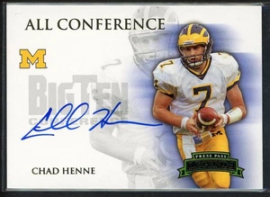 2008 Press Pass Chad Henne #AC-CH All Conference Auto /150 - Picture 1 of 2