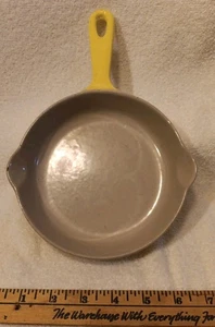 Vintage Le Creuset Pfanne 6,5" Elysees gelb #16 Emaille Gusseisen Bratpfanne - Bild 1 von 7