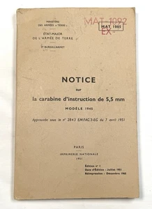 Original French Army Model 1945 5.5 mm Training Rifle WWII German Mauser Manual - Picture 1 of 12