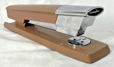 MCM Swingline Stapler Brown Tan and Chrome 333 - Image 1 of 4