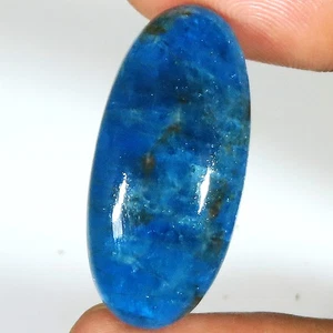 26.30 CT 100% Natural Blue Apatite Cabochon Oval Shape Gemstone 14x30x5 mm LK563 - Picture 1 of 7