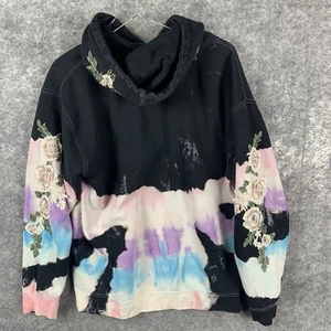 Sudadera con Capucha Régimen Civil Para Hombre Mediana Tie Dye Floral Bordada DEFECTUOSA - Imagen 1 de 13