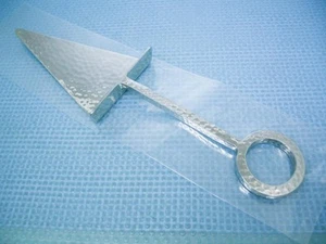 Michael Aram HAMMERSTONE 10" NUOVO Coltello da Formaggio Spandiconcime Acciaio Inox - Foto 1 di 5