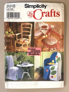 1990's Simplicity Better Homes Chair Covers, Place Mats Pattern 8918 UNCUT - Picture 1 of 2