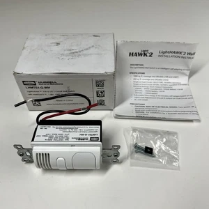 Hubbell LightHAWK 2 PIR & US Wall Switch LHMTS1-G-Wh White w/ IntelliDAPT NEW - Picture 1 of 7