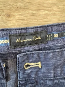 Massimo Dutti UK 38 EUR 48 Navy Mens Chinos Jeans - Picture 1 of 7