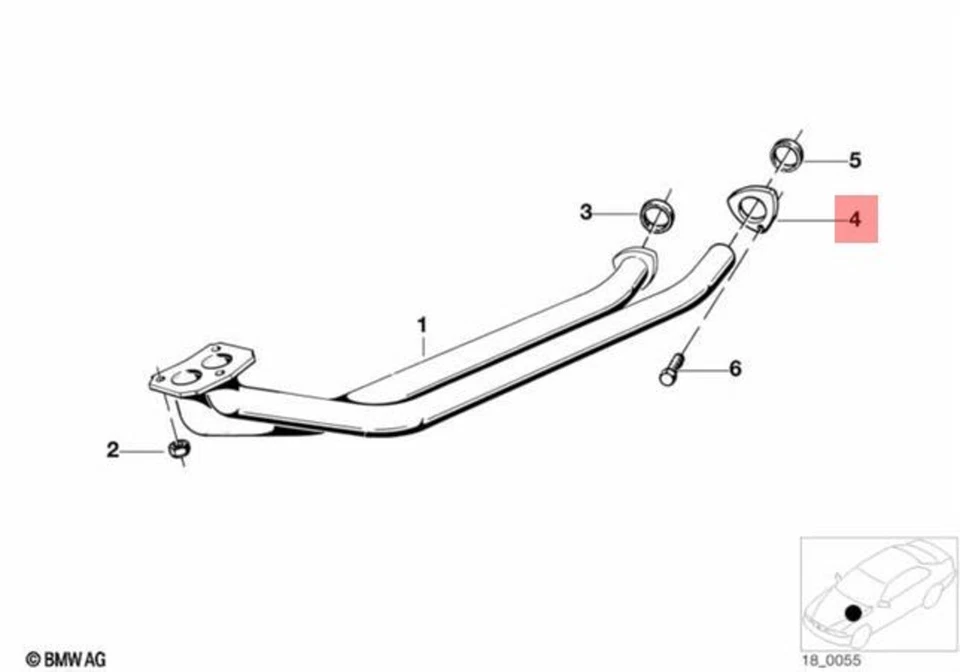 Brida original BMW E12 E23 E24 E28 528i 535i 628CSi 635CSi 728i 18111175312 Foto 1 de 1