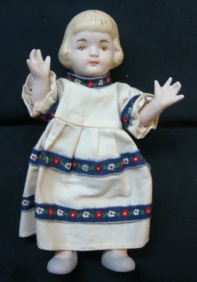 Muñeca bisque de porcelana Shackman vintage años 80 7 pulgadas Foto 1 de 4