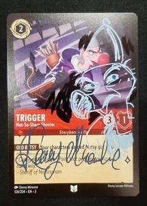 Carta Disney Lorcana Signed & Altered by Denny Minonne - Trigger - Not-So-Sha... - Picture 1 of 2