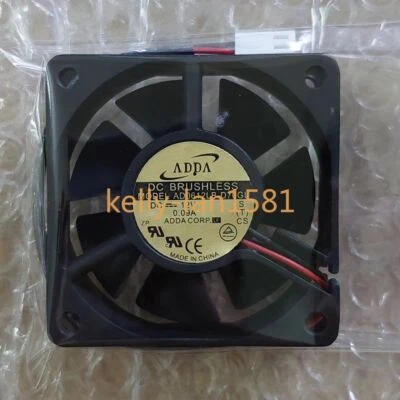 100% Test 1pc ADDA AD0612LB-D70GL 12V 0.09A 6015 6CM 2-wire Cooling Fan - Image 1 of 2