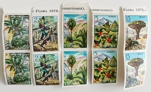 España 5 Bloques de 2 Sellos Edifil 2120/24. Flora. - Imagen 1 de 2