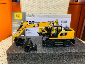 Caterpillar Cat M318F Wheeled Excavator 1/50 Scale DieCast Model DM85508 New Box - Picture 1 of 8