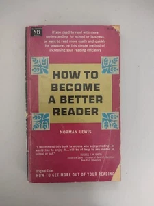 1964 How To Become A Better Reader Vintage Paperback GOOD -C3 - Picture 1 of 6