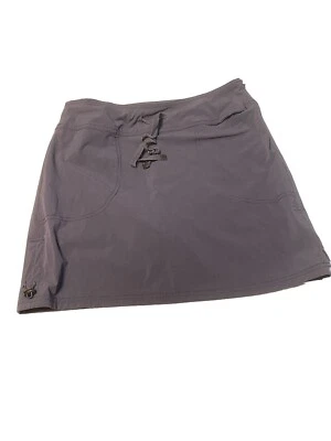 Saia Chá Verde, Feminina Tamanho Médio Azul Mini, Shorts Embutidos, Bolsos com Zíper - Imagem 1 de 2