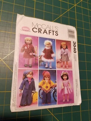 McCall's Crafts 3040 - 18" Doll Clothes - Image 1 of 2