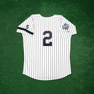 Derek Jeter 1999 New York Yankees Cooperstown Men's World Series Home Jersey - Image 1 of 4