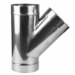 Edelstahl Y Teile / 45 Grad 3 Weg Rohr Anschluss - Picture 1 of 3