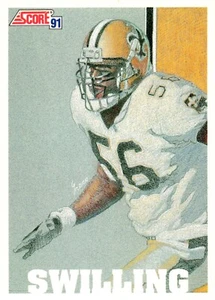 1991 Score #644 PAT SWILLING New Orleans Saints - Picture 1 of 2