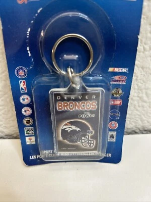 Vintage Feel The Power Denver Broncos  NFL key chain Wincraft Sports New - Image 1 of 4