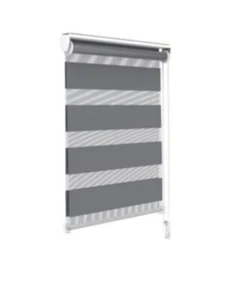 VOUNOT Store enrouleur jour nuit double 55x150cm Gris - Imagen 1 de 5