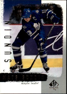 2000-01 SP Authentic Hockey #82 Mats Sundin