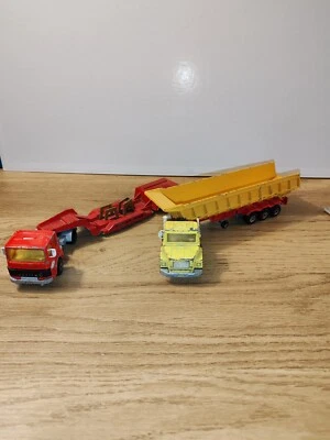 Lot De 2 Majorette 1/60 semi remorque Saviem Scania A Saisir  - Photo 1/4
