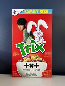 🔵New Limited Edition Trix Rabbit K-Pop Soobin Tomorrow Together Cereal 18.3oz