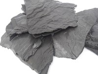 NATURAL BLACK SLATE STONE FOR AN AQUARIUM VIVARIUM ROCK CAVES SHELTERS