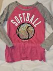Justice Bling Softball Blouse Size 12 Girls
