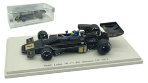 Spark S1843 Lotus 76 #1 4th German GP 1974 - Ronnie Peterson 1/43 Scale - Picture 1 of 4