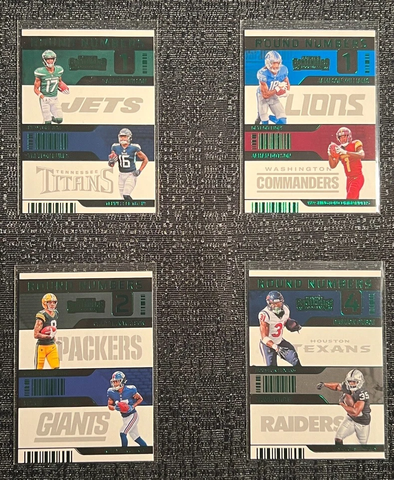 2022 Contenders Round Numbers GREEN Insert Complete Your Set You Pick Card #1-10 - Image 1 of 1