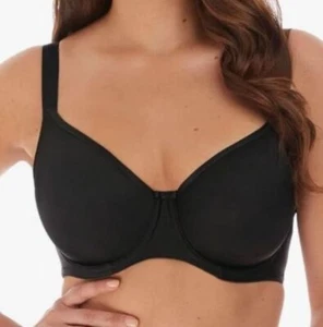 Fantasie FL4520BLK Smoothing Balcony Bra Underwire 38I NWT - Picture 1 of 4