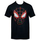 Spider-Man Miles Morales Web Face T-Shirt Black