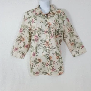 Camicia donna floreale stile vita Sonoma taglia grande - Foto 1 di 6