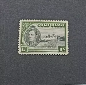 GOLD COAST 1938 1s SG 128 Sc 1234 p12 1st Ptg MNH - Picture 1 of 2