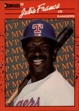 1990 Donruss Bonus MVP's Baseball #BC-14 Julio Franco Texas Rangers