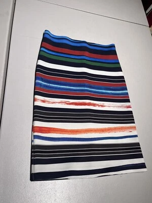 Clover Canyon Skirt Women’s Medium Striped Casual Pull On Polyester Spandex - Image 1 of 4