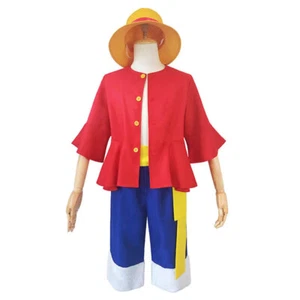 Monkey D Luffy New World  Cosplay Costume Outfits Halloween Carnival Party Suit - Picture 1 of 7