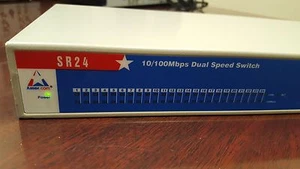GREAT DEAL! AMER.COM SR24 10/100MBPS DUAL SPEED SWITCH - USED - Picture 1 of 9