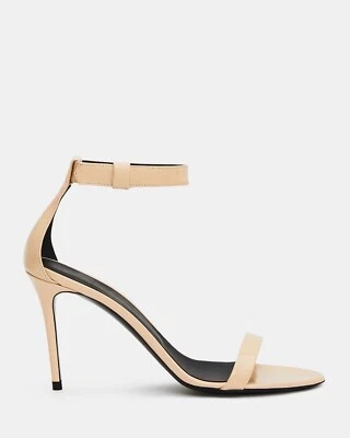 NIB Theory High Heel Sandal in Patent Leather NUDE Color 37 (US 7-7.5) - Image 1 of 3