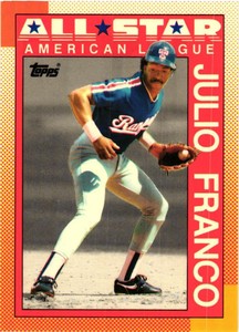 1990 Topps  Tiffany #386 AL Leaders Batting Ave Franco Near Mint- Free shipping
