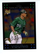 2007 Topps Chrome   Delmon Young RC #299 Tampa Bay Devil Rays