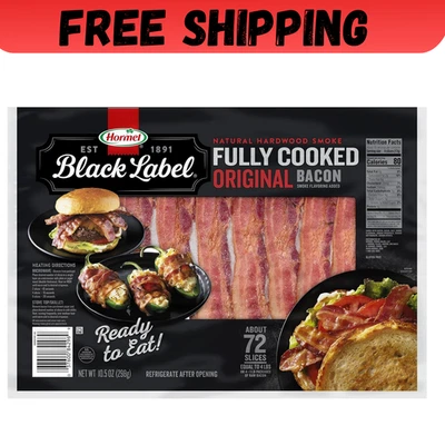 Paquete de 1 tocino completamente cocido Hormel Black Label de 10,5 onzas Foto 1 de 4