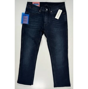 ACNE STUDIOS BLA KONST Max blau schwarz Jeans Denim Herren 31 x 25,5 * gesäumt Neu mit Etikett - Bild 1 von 19