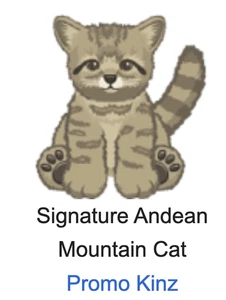 Webkinz Signature Andean Mountain Cat Code Sophie's Rewards eStore Promo Pet - Picture 1 of 2