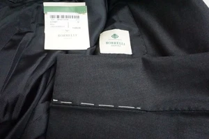 Borrelli Napoli Nerano Gray Wool 2 Pc Suit Jacket Pants 38 BRAND NEW - Picture 1 of 11