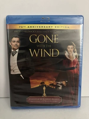 Gone With the Wind (Blu-ray, 1939) 70th Anniversary Edition - Brand New & Sealed - Image 1 of 4