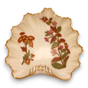 Royal Worcester Blush Ivory 1413 Scallop Shell Candy Trinket Dish Antique 1889 - Picture 1 of 7